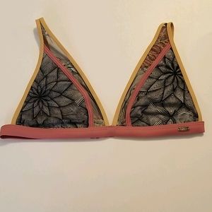 Roxy Tropical Triangle Bikini Top Size M